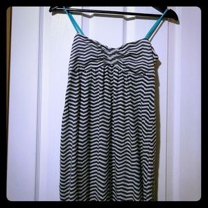 Chevron print maxi dress